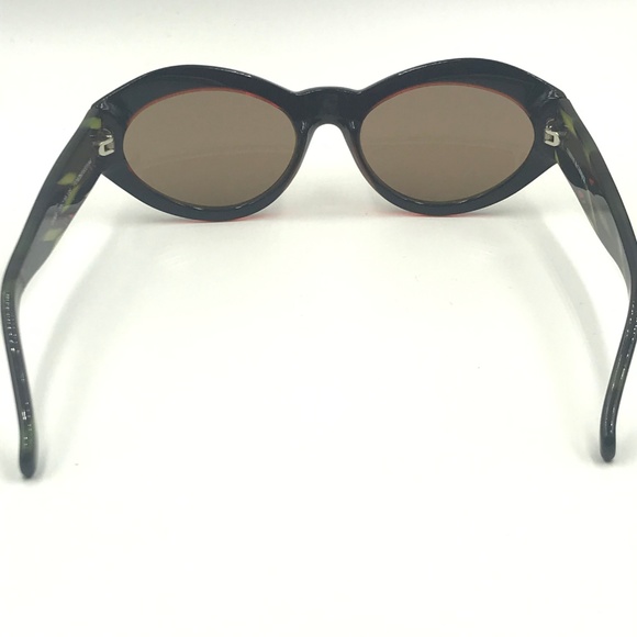 CORINNE MCCORMACK GINA OVAL SUNGLASSES PINK GREEN - Picture 3 of 8